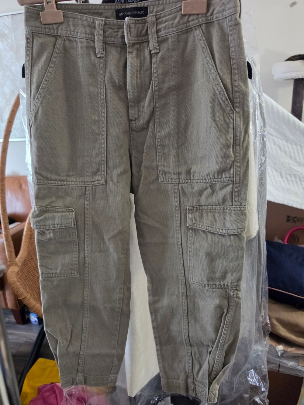 Banana Republic Olive Cargo Pants Size 2